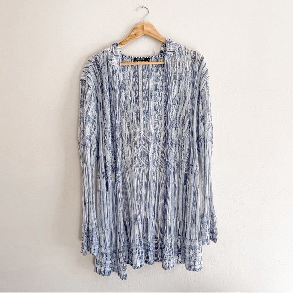 Nic + Zoe | Open Front Lightweight Hooded Cardigan, size Large - Picture 1 of 8